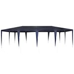 vidaXL Tente de fête Bleu et Blanc 800 x 400 x 266 cm