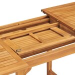vidaXL Ensemble à manger de jardin 7 Pièces Bois de teck massif