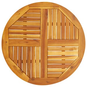 vidaXL Dessus de table Ø80x2 2 cm rond bois massif d'acacia