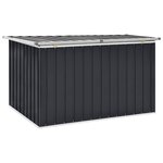 vidaXL Boîte de rangement de jardin Anthracite 149x99x93 cm