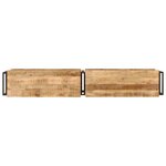 vidaXL Meuble TV 180x30x40 cm bois massif de manguier