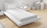 Ensemble drap housse 180 x 200 et Taie d'oreiller - Blanc