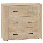 vidaXL Buffet Chêne sonoma 80x33x70 cm Bois d'ingénierie