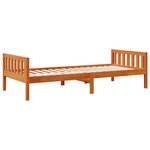 vidaXL Lit pour enfants sans matelas cire marron 75x190 cm pin massif
