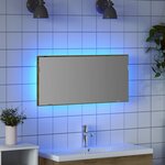 vidaXL Miroir de salle de bain chêne artisanal 80 x 8 5 x 37 cm