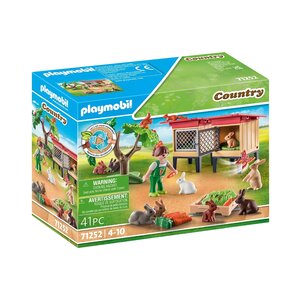 PLAYMOBIL 71252 - Country Enfant avec enclos et lapins