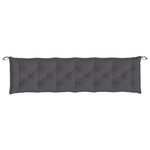 vidaXL Coussins de banc de jardin lot de 2 anthracite tissu Oxford