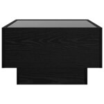 vidaXL Table basse Chêne noir 50 x 50 x 30 cm Bois d'ingénierie