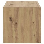 vidaXL Meuble TV mural Montage mural Chêne artisan 60 x 31 x 29.5 cm