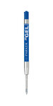 Parker recharge quink gel pour stylo bille  pointe fine  bleue  blister x 1