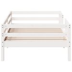 vidaXL Cadre de lit sans matelas blanc 90x190 cm bois de pin massif
