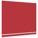 vidaXL Tissu d'auvent de rechange pour cadre 4x3.5 m Rouge