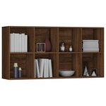 vidaXL Bibliothèque/Buffet Chêne marron 66x30x130 cm Bois d'ingénierie