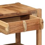 vidaXL Table d'appoint avec tiroir Marron 43 x 32 x 46 cm