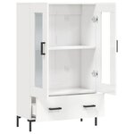 vidaXL Buffet haut blanc brillant 69 5x31x115 cm bois d'ingénierie