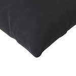 vidaXL Coussins de canapé 2 Pièces Noir 120 x 40 cm