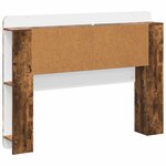 vidaXL Cabinet de Tête de Lit Chêne fumé Bois d’ingénierie