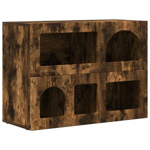 vidaXL Buffet Chêne fumé 80 5 x 35 x 59 cm Bois d'ingénierie