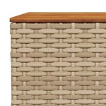 vidaXL Salon de jardin avec coussins 7 Pièces beige résine tressée