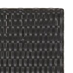 vidaXL Table pliable noir 45x35x32 cm résine tressée