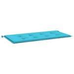 vidaXL Coussin Turquoise Tissu Oxford  Mousse 120 x 50 x 4 cm