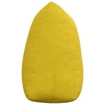 vidaXL Coussin de Dos Jaune 140 x 24 x 50 cm Velours