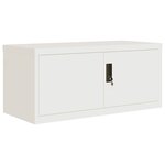 vidaXL Classeur blanc 90x40x240 cm acier