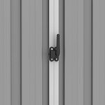 vidaXL Abri de jardin Gris 205x129x183 cm Acier galvanisé