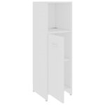 vidaXL Ensemble de meubles salle de bain 4 Pièces blanc bois d’ingénierie