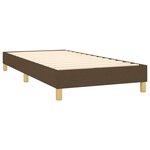 vidaXL Sommier à lattes de lit et matelas et LED Marron foncé 90x190cm