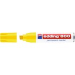 Marqueur Permanent 800 Corps Alu Jaune Pointe Biseautée 4-12 mm x 3 EDDING