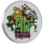 Pièce de monnaie 1 Dollar Tuvalu 2024 1 once argent BE – Tortues Ninja