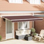 vidaXL Auvent Rétractable Marron 400x200 cm