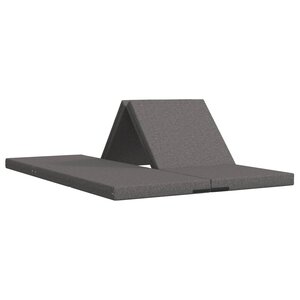 vidaXL Canapé-lit pliable 140 x 67 x 15 cm Gris clair