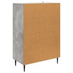 vidaXL Buffet Gris béton 66 x 34 5 x 95 cm Bois d'ingénierie