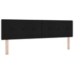 vidaXL Tête de lit réglable en hauteur Noir 180 cm tissu