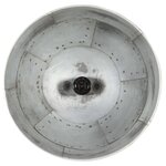 Vidaxl lampe suspendue industrielle vintage 25 w argenté rond 31cm e27