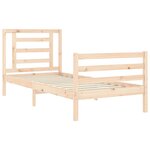 vidaXL Cadre de lit sans matelas 90x200 cm bois massif