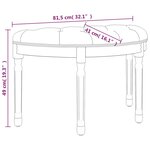 vidaXL Banc Gris foncé 81 5x41x49 cm Tissu