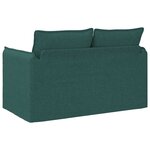 vidaXL Canapé Vert foncé 136 x 82 x 85 cm tissu