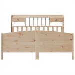 vidaXL Lit bibliothèque sans matelas 180x200 cm bois massif de pin