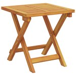Fauteuil roulant vidaXL avec table et coussin en bois d'acacia massif