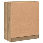 vidaXL Buffet chêne artisanal 60x30x70 cm bois d'ingénierie