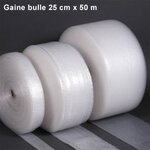 Lot de 20 gaine bulle d'air 25cm x 50m