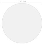 vidaXL Protecteur de table Mat Ø 120 cm 2 mm PVC