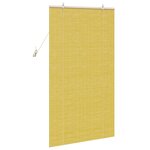 vidaXL Stores et Occultants avec des rideaux Jaune 80 x 160 cm Bambou