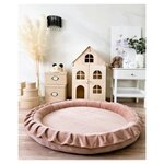 Tapis de jeu nid en velours beige