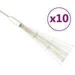 vidaXL Feux d'artifice de Noël d'extérieur 10 Pièces blanc 20 cm 140 LED