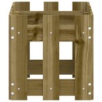 vidaXL Jardinière avec design de clôture 60x30x30 cm pin imprégné