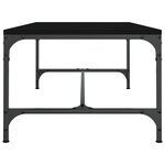 vidaXL Table basse Noir 80x50x35 cm Bois d'ingénierie